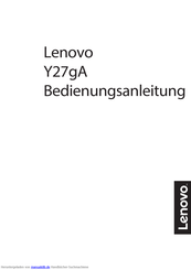 Lenovo Y27gA Bedienungsanleitung