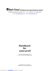 Ball-Timer Zeitabrechnungs-Systeme case-profi Handbuch
