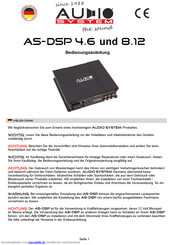 Audio System As-Dsp 8.12 Bedienungsanleitung