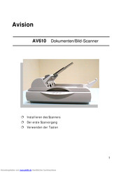 Avision AV610 Handbuch