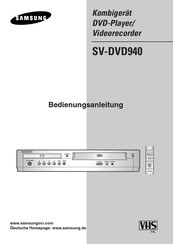 Samsung SV-DVD940 Bedienungsanleitung