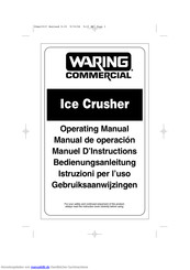 Waring Ice Crusher Bedienungsanleitung