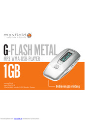 Maxfield G-Flash Metal Bedienungsanleitung