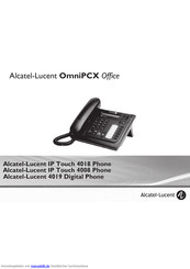 Alcatel-Lucent IP Touch 4018 Phone Bedienungsanleitung