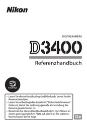 Nikon D3400 Referenzhandbuch