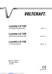 VOLTCRAFT LX-1108 Bedienungsanleitung