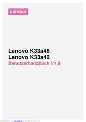Lenovo K33a48 Benutzerhandbuch