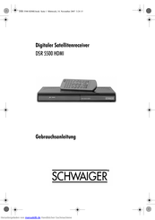 Schwaiger DSR 5500 HDMI Gebrauchsanleitung