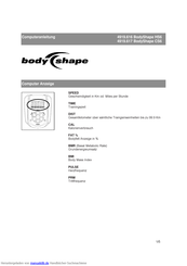BodyShape 4919.617 Anleitung