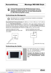 Elsner WS1000 Style Kurzanleitung