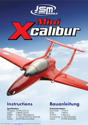JSM Mini Xcalibur Jet Bauanleitung