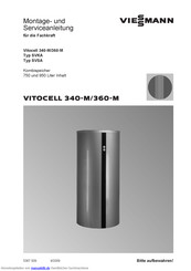 Viessmann Vitocell360-M SVSA Montage- Und Serviceanleitung