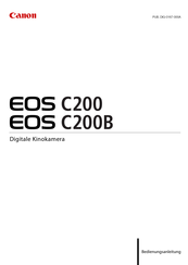 Canon EOS C200 Bedienungsanleitung