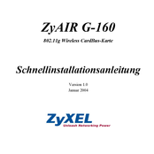 ZyXEL Communications ZyAIR G-160 Schnellinstallationsanleitung