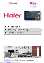 Haier HSA - 2280 EGB Bedienungsanleitung