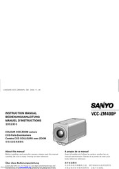 Sanyo VCC-ZM400P Bedienungsanleitung