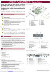 MAXDATA PLATINUM 1600 IR Kurzanleitung