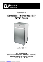 ELV KLE25-D Betriebsanleitung