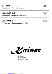 Kaiser EH 80.600 Serie Handbuch