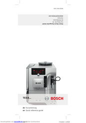 Bosch TES80751DE VeroSelection 700 Kaffeevollautomat Edelstahl Kurzanleitung