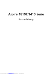 Acer Aspire 1810T Serie Kurzanleitung