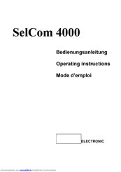 Team Electronic SelCom 4000 Bedienungsanleitung