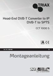 Triax CCT 1000 S Montageanleitung