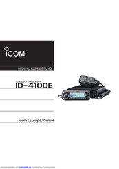 Icom ID-4100E Bedienungsanleitung