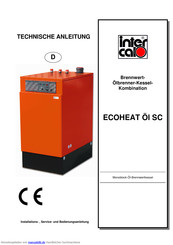 intercal ECOHEAT Öl SC Installations- , Service- Und Bedienungsanleitung