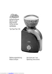 SOLIS ESPRESSO 166 Bedienungsanleitung