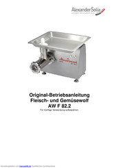 AlexanderSolia AW F 82.2 Betriebsanleitung