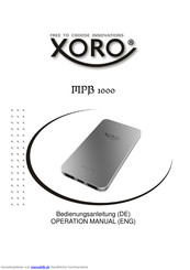 Xoro MPB 1000 Bedienungsanleitung