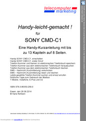 SONY CMD-C1 Kurzanleitung
