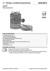 GOK Juwel Montage- Und Bedienungsanleitung