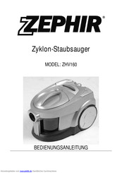 Zephir ZHV160 Bedienungsanleitung