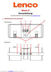 LENCO Boost-4 Kurzanleitung
