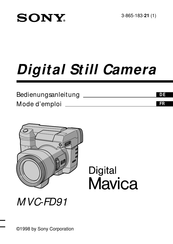 Sony Mavica MVC-FD91 Bedienungsanleitung