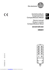 IFM Electronic CR2031 Handbuch