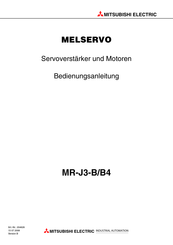 Mitsubishi Electric MELSERVO MR-J3-B Bedienungsanleitung