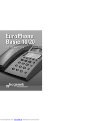 HAGENUK EuroPhone Basic 20 Bedienungsanleitung