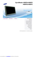 Samsung SyncMaster 460PXN Bedienungsanleitung