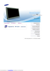 Samsung SyncMaster 700TSN Bedienungsanleitung