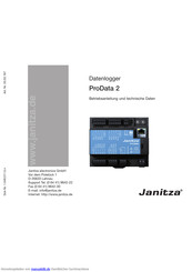 janitza ProData 2 Betriebsanleitung