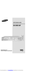 Samsung SV-DVD 54T Bedienungsanleitung