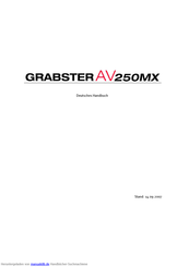 TerraTec Grabster AV 250 MX Handbuch