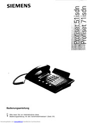 Siemens Profiset 71isdn Bedienungsanleitung