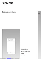 Siemens Siwamat starcollection 1300 Gebrauchsanleitung