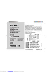 Sharp CD-ES222H Bedienungsanleitung