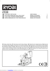 Ryobi LTS180 Bedienungsanleitungen