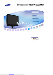 Samsung SyncMaster 2032MW Handbuch